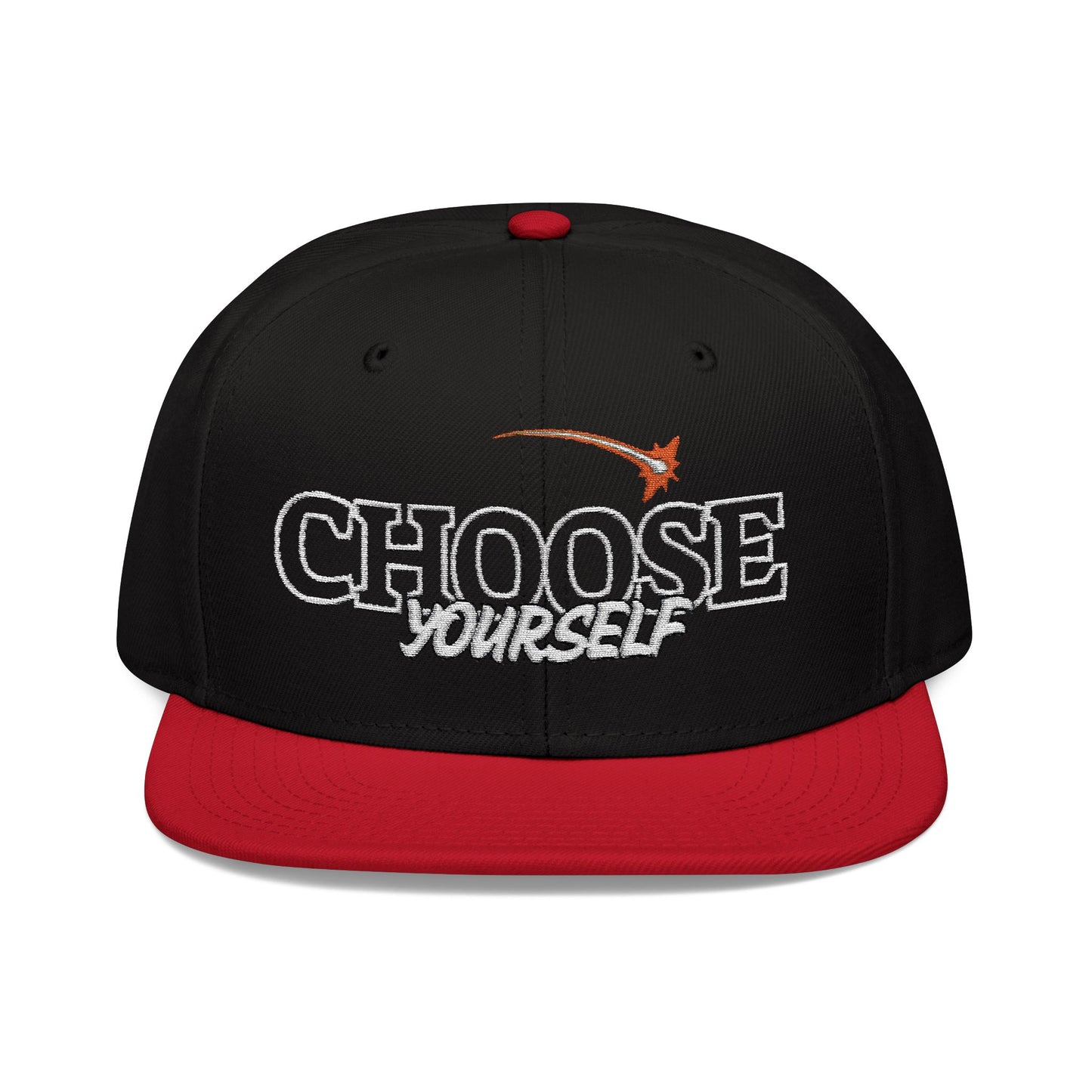 Choose Yourself Embroidered Snapback Hat - Trendy, Adjustable Cap for Everyday Style