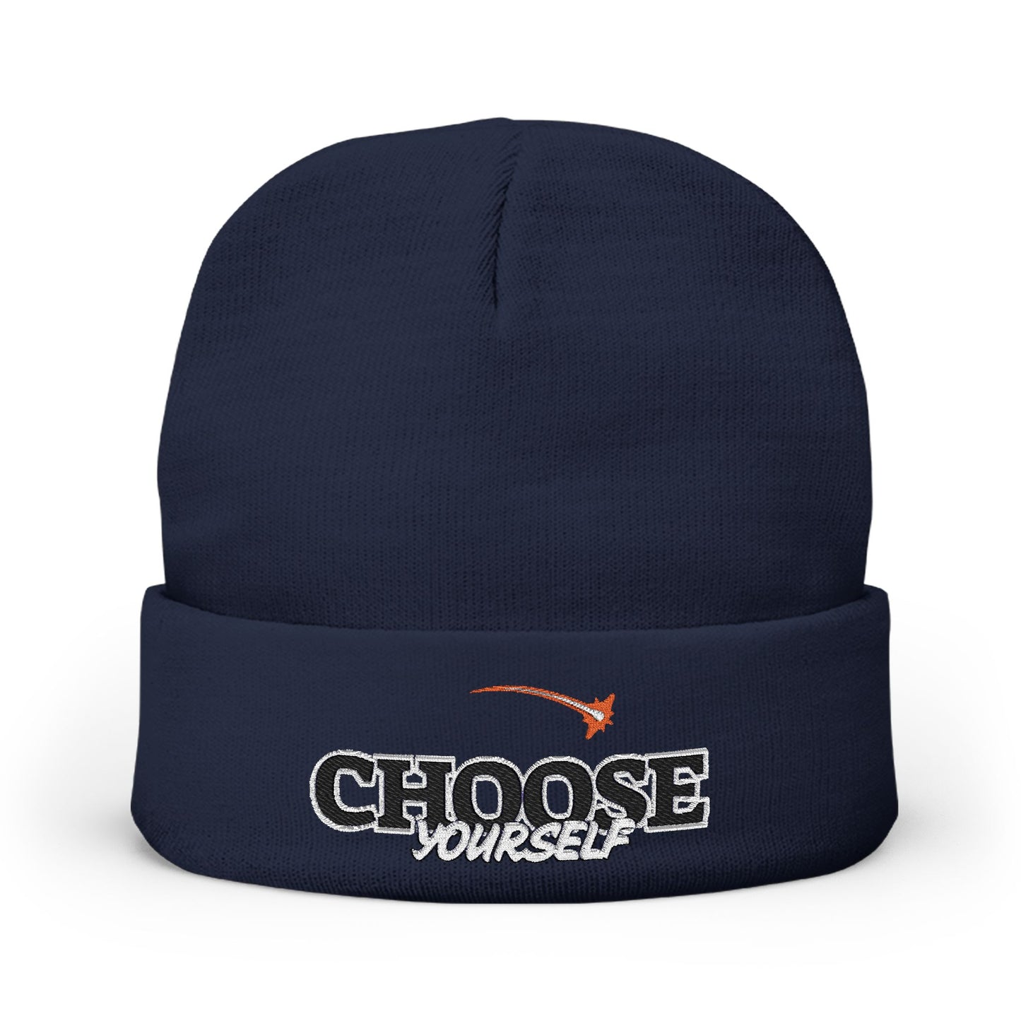 Choose Yourself Embroidered Knit Beanie, Warm Winter Hat, Personalized Gift, Motivational Headwear, Trendy Accessories, Unisex Beanie