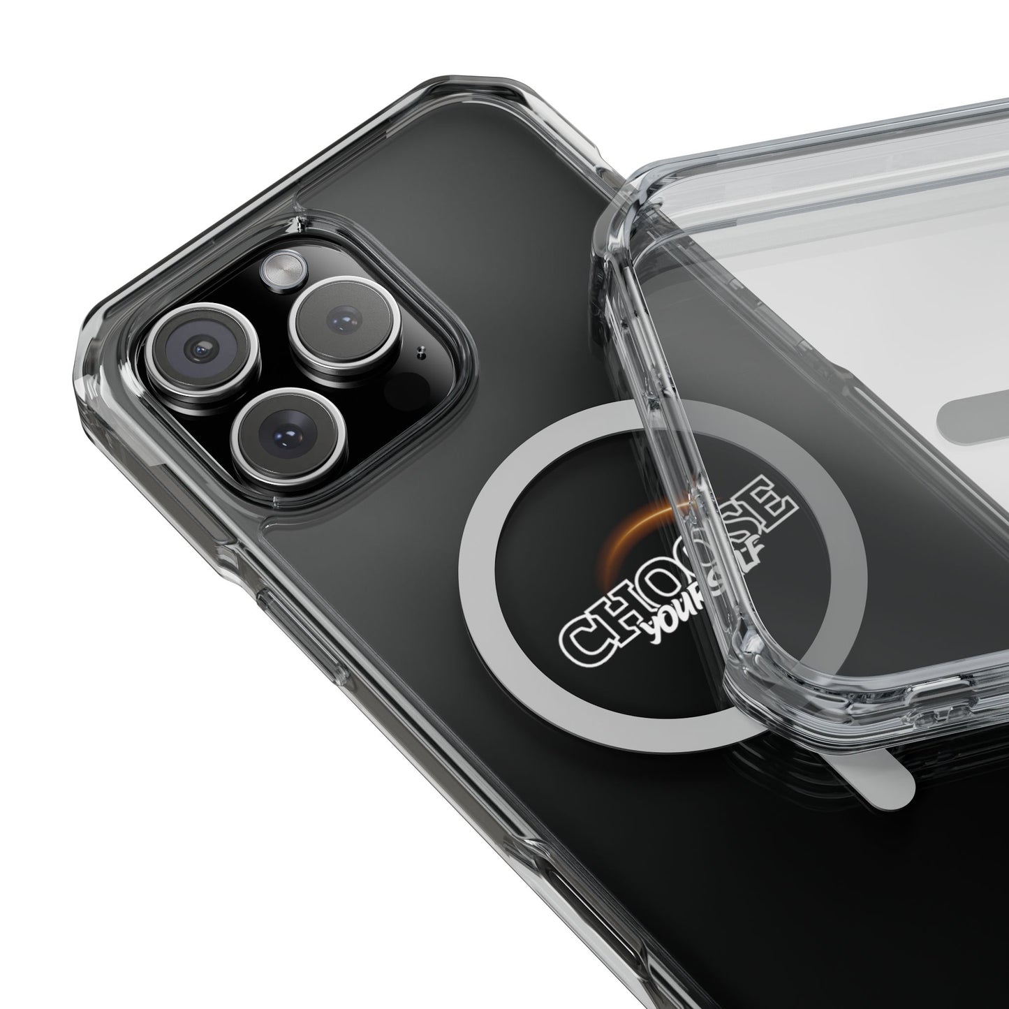Magnetic Clear Impact Case - "Choose Yourself" Smartphone Cover