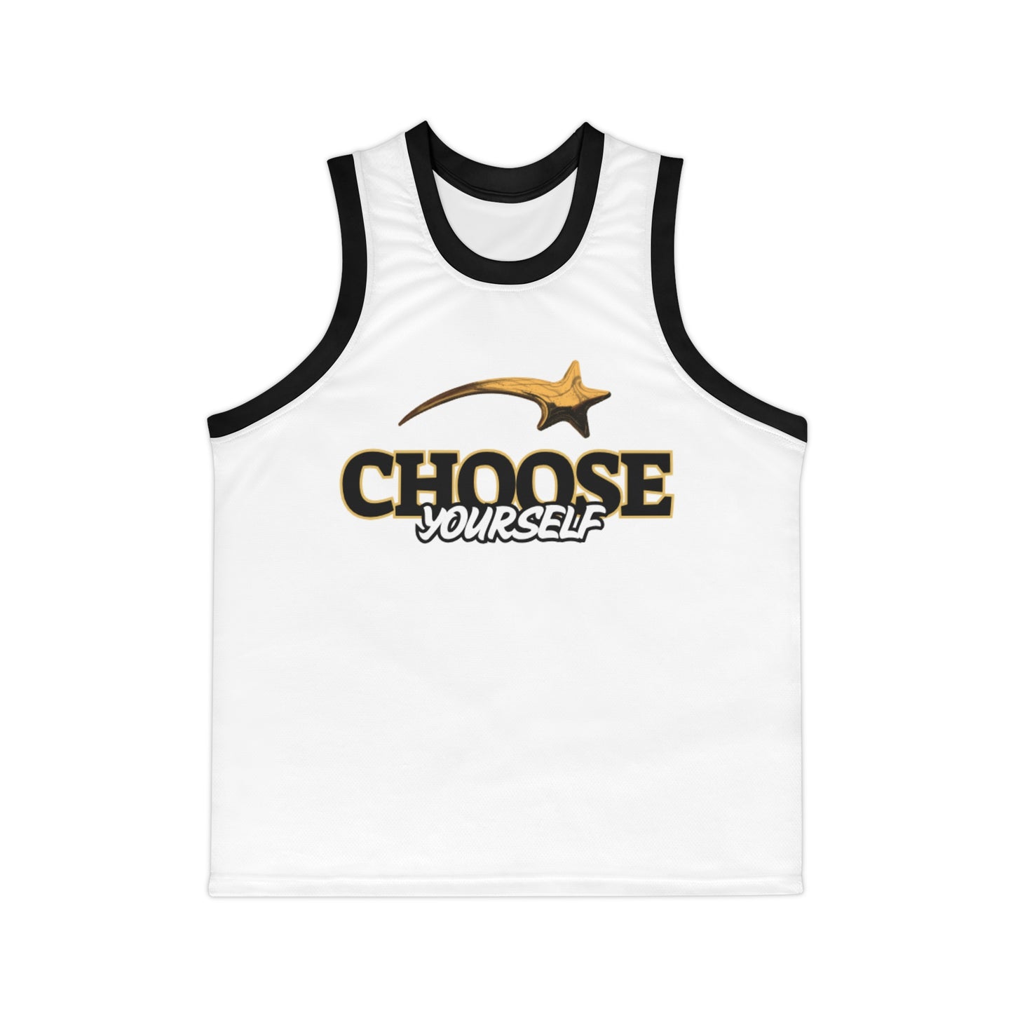 Motivational Unisex Basketball Jersey - Choose Yourself & Get Over It