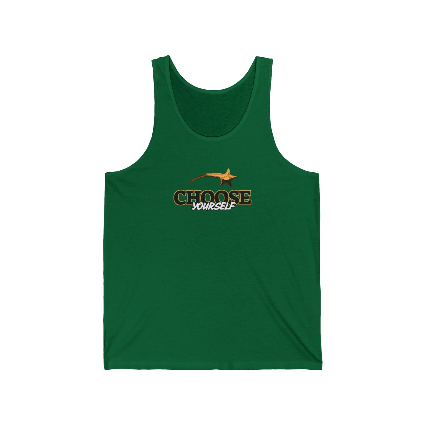 Motivational Unisex Jersey Tank - 'Be Yourself', Workout, Summer Wear, Gift for Friends, Fitness Apparel, Casual Tank Top