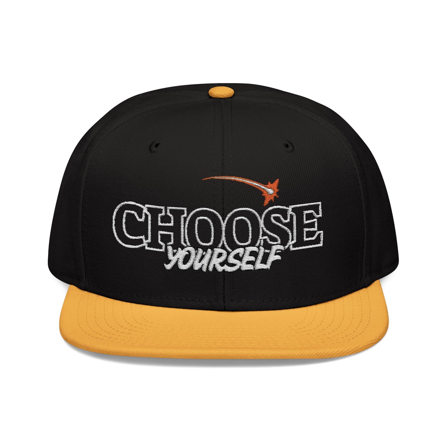 Choose Yourself Embroidered Snapback Hat - Trendy, Adjustable Cap for Everyday Style