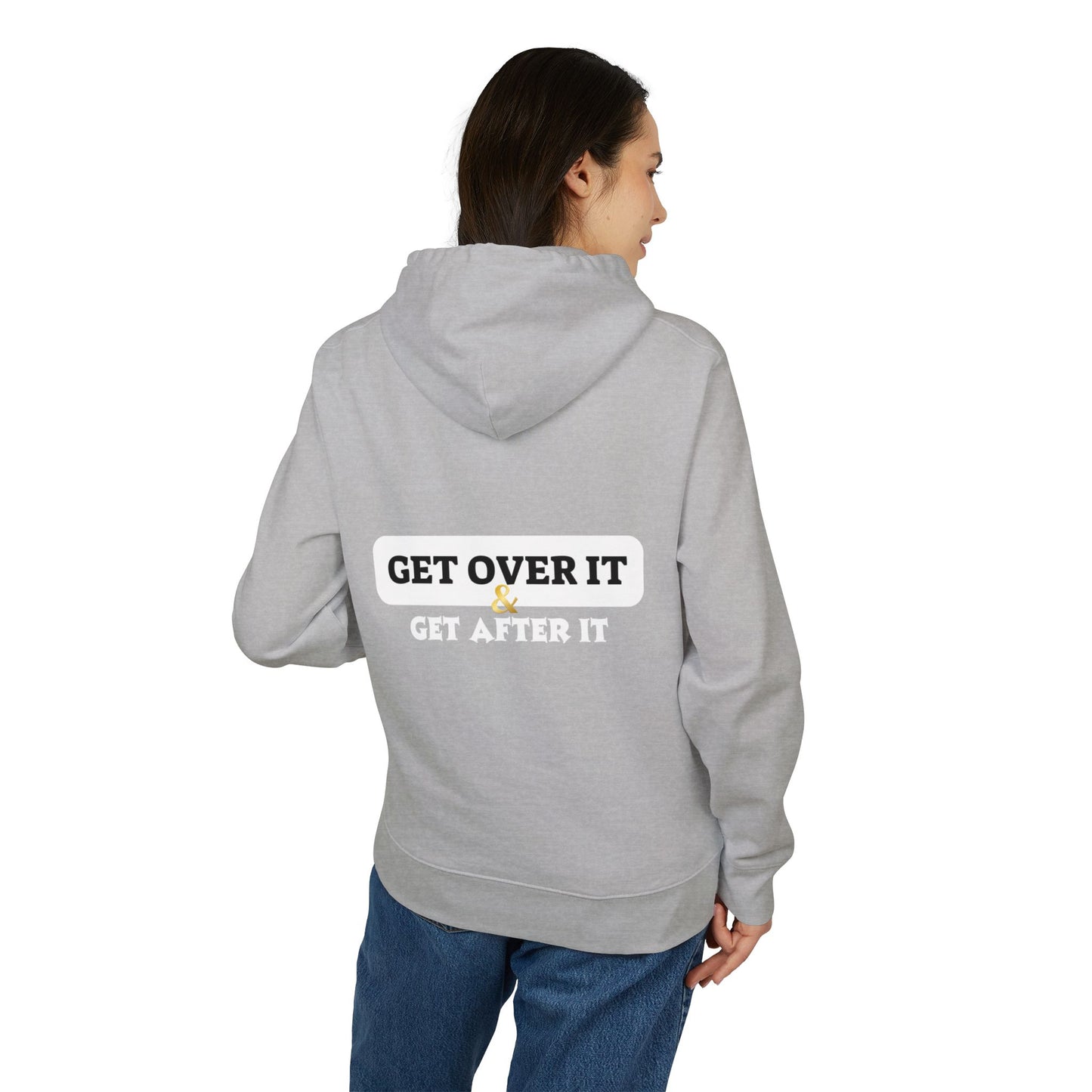 Fitted Hoodie: CY & Get Over It