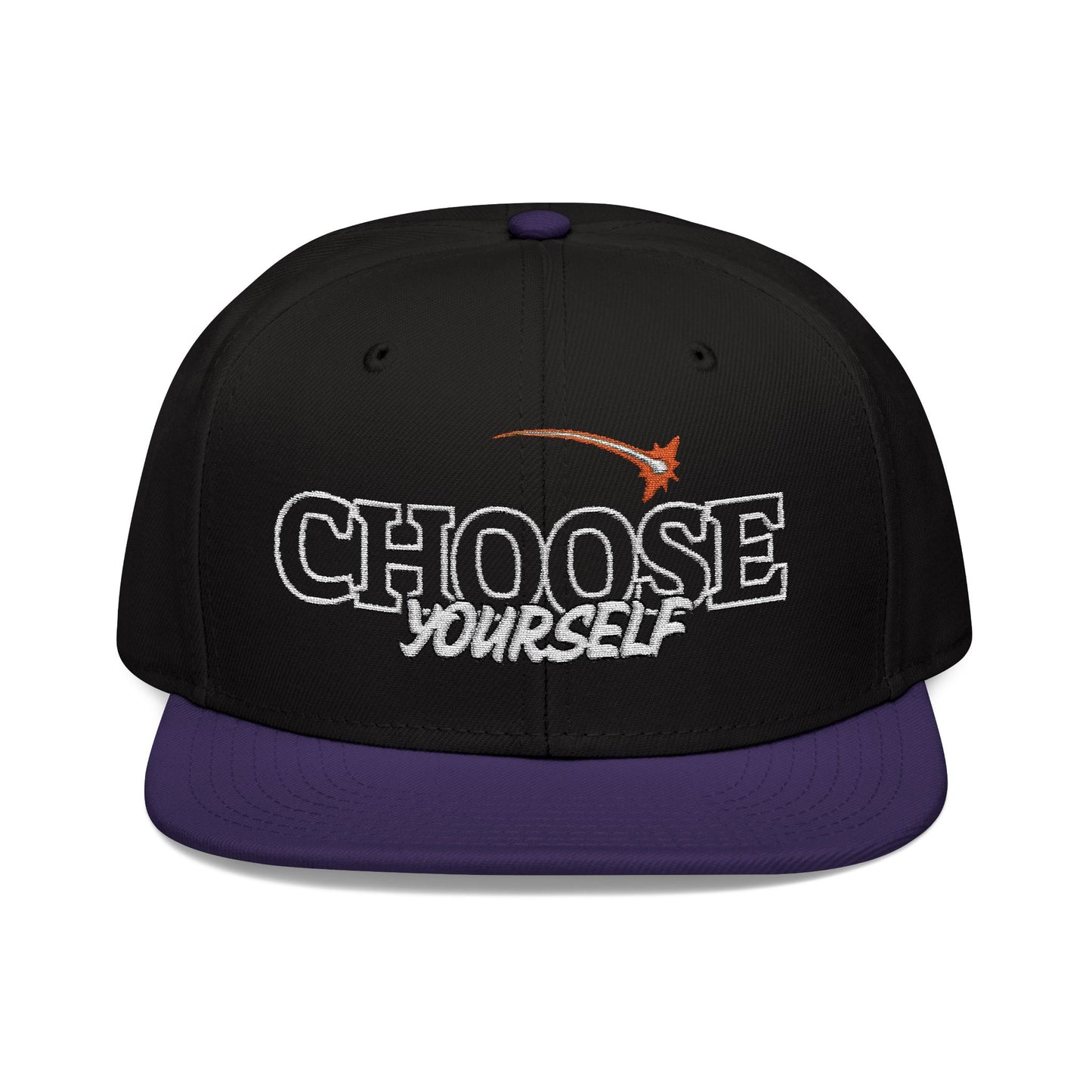 Choose Yourself Embroidered Snapback Hat - Trendy, Adjustable Cap for Everyday Style