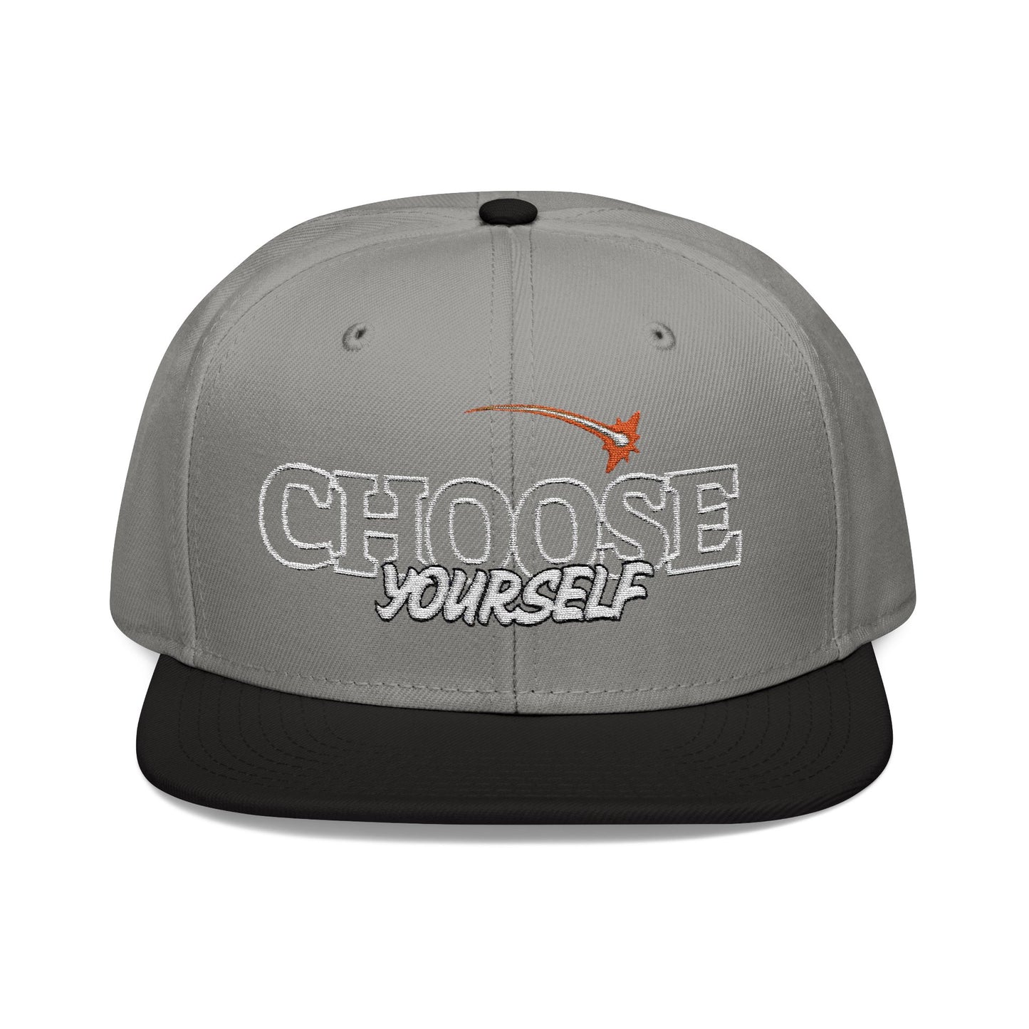 Choose Yourself Embroidered Snapback Hat - Trendy, Adjustable Cap for Everyday Style