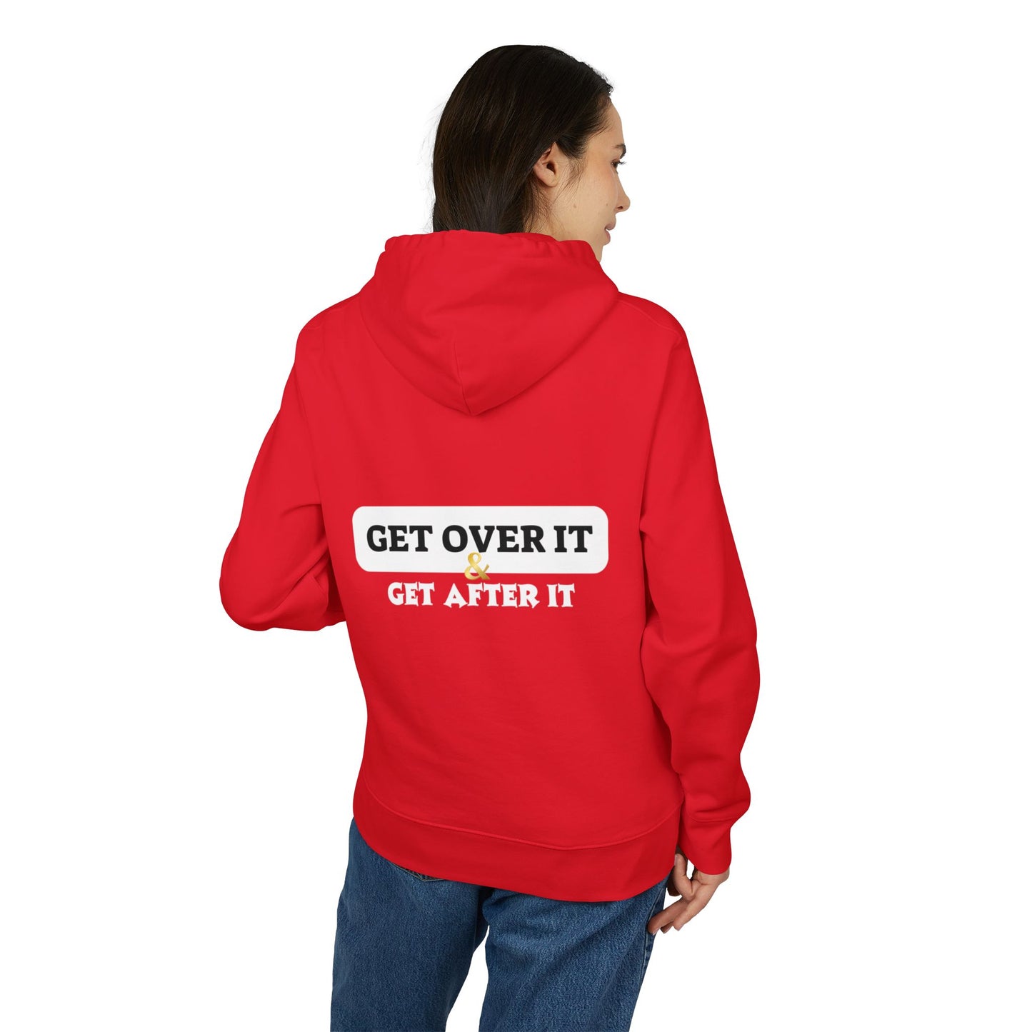 Fitted Hoodie: CY & Get Over It
