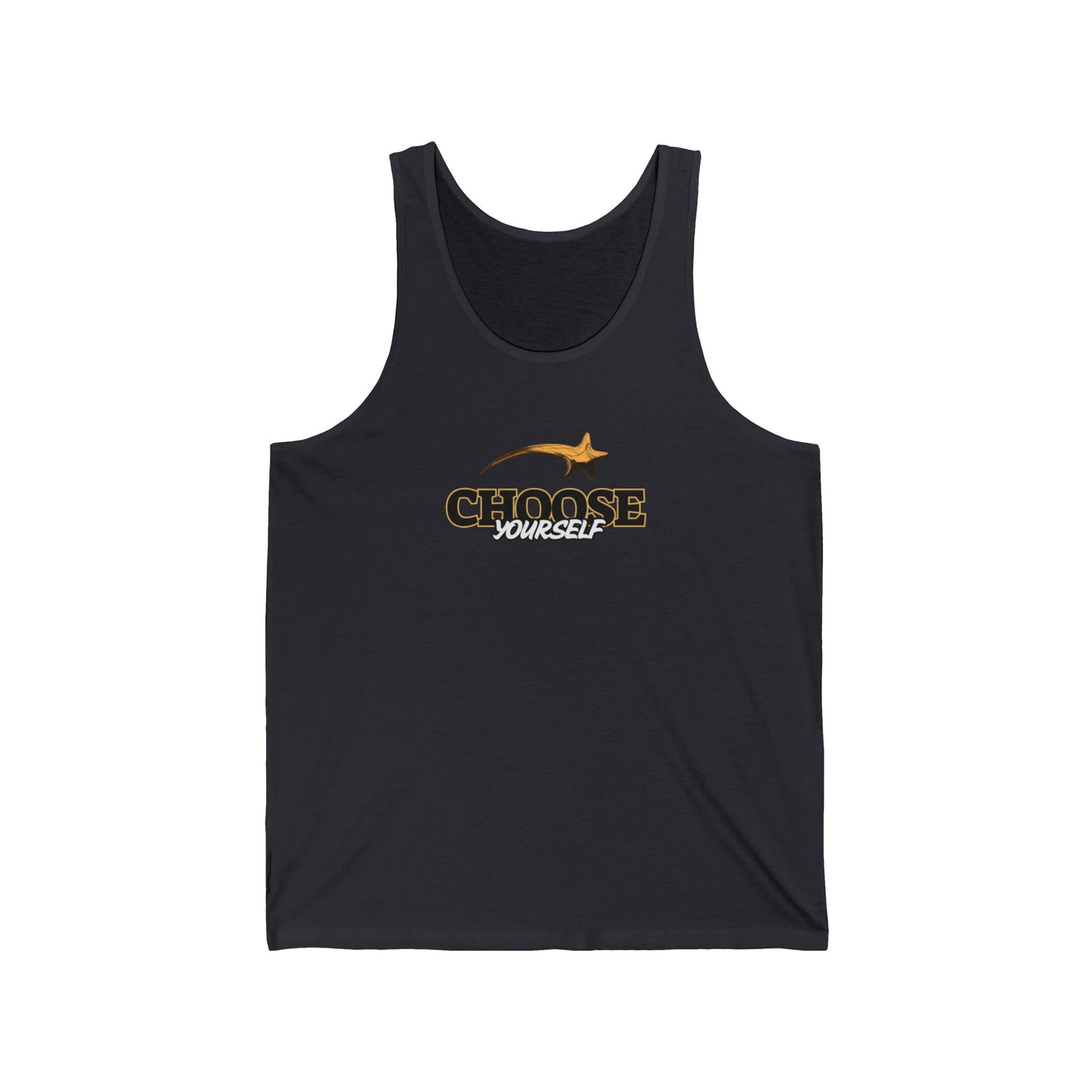 Motivational Unisex Jersey Tank - 'Be Yourself', Workout, Summer Wear, Gift for Friends, Fitness Apparel, Casual Tank Top