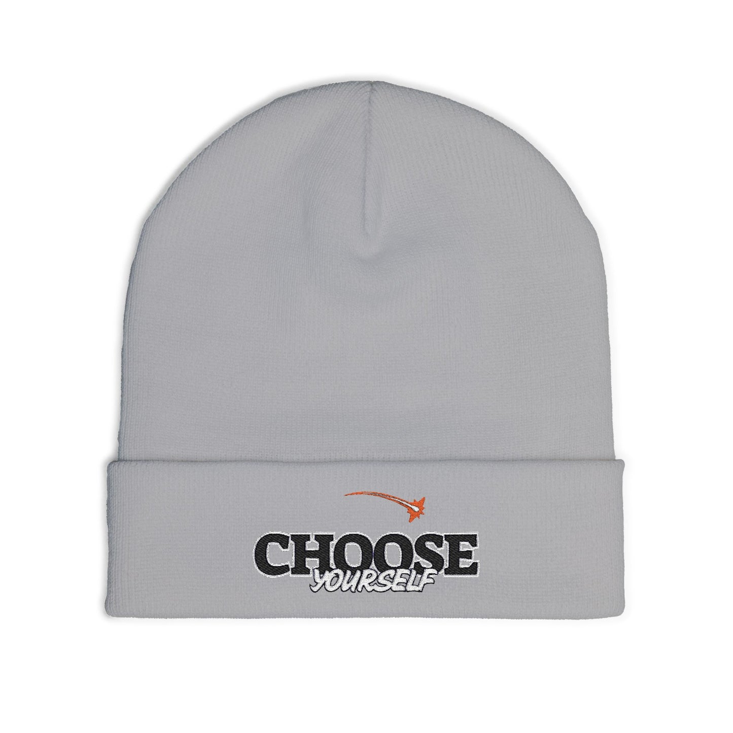 Choose Yourself Embroidered Knit Beanie, Warm Winter Hat, Personalized Gift, Motivational Headwear, Trendy Accessories, Unisex Beanie