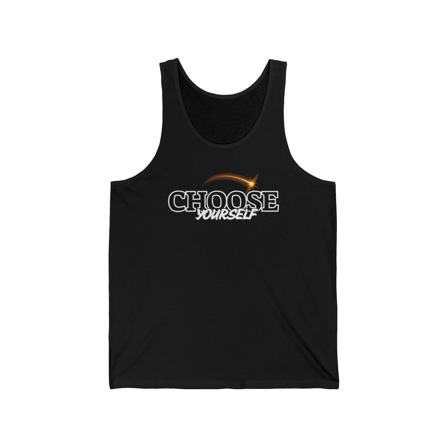 Motivational Unisex Jersey Tank - 'Be Yourself', Workout, Summer Wear, Gift for Friends, Fitness Apparel, Casual Tank Top