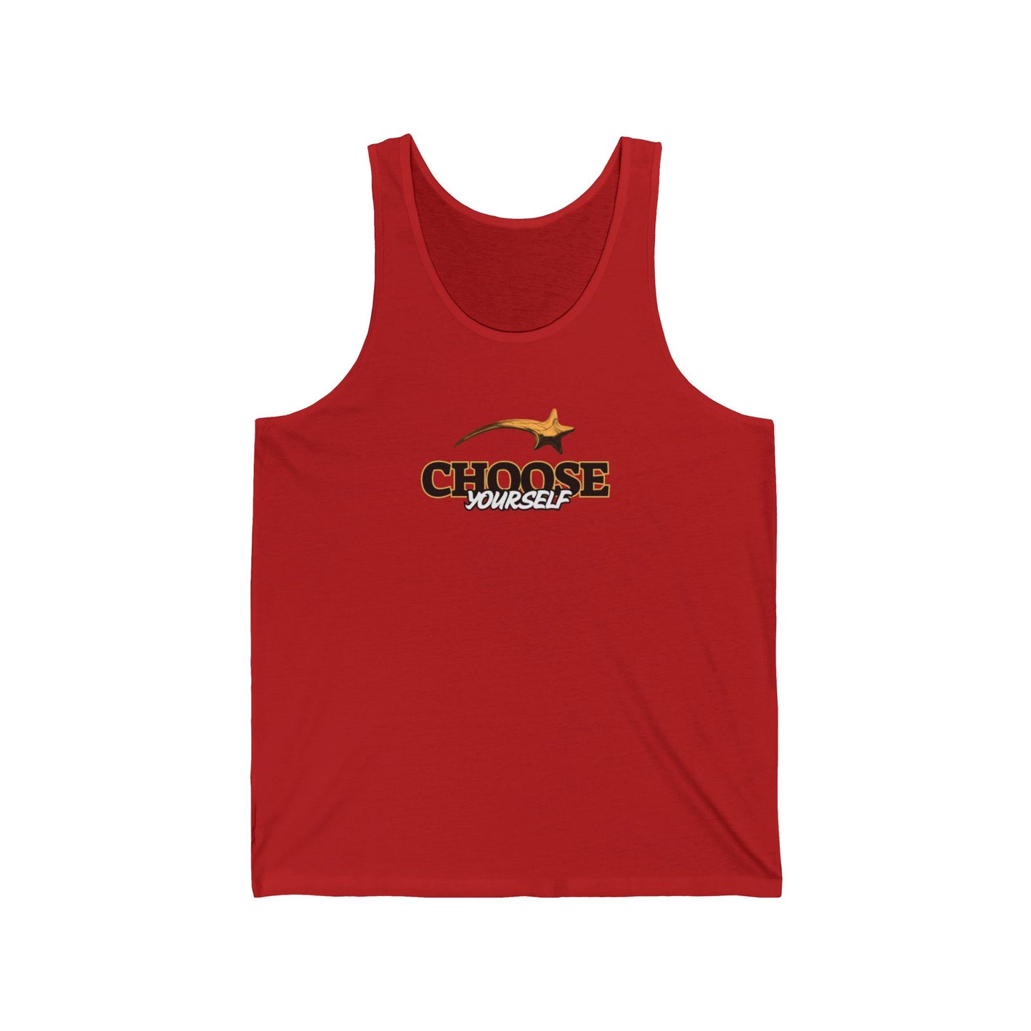 Motivational Unisex Jersey Tank - 'Be Yourself', Workout, Summer Wear, Gift for Friends, Fitness Apparel, Casual Tank Top