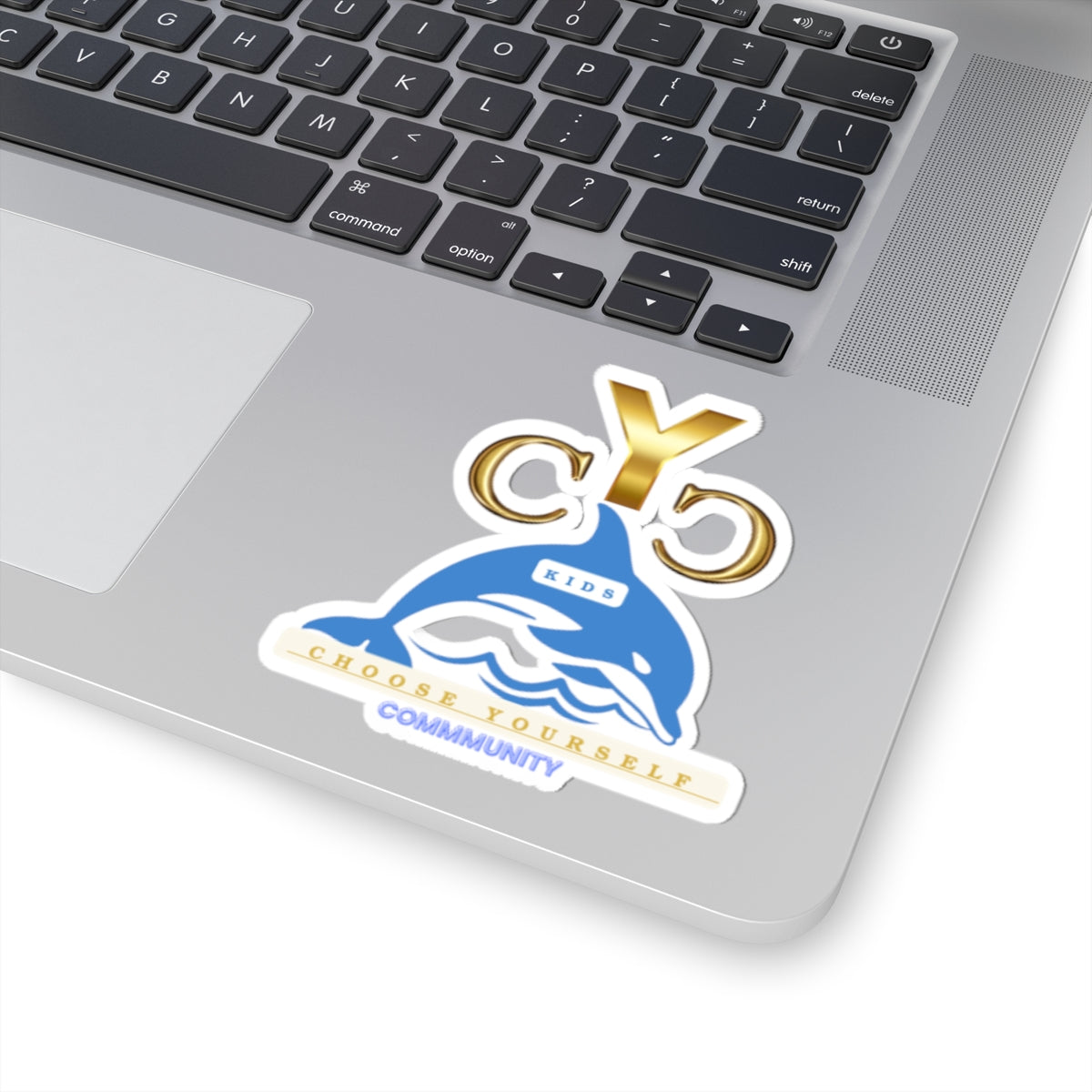 Kids' Inspirational Kiss-Cut Stickers - Dolphin Design, Fun Decor for Laptops, Water Bottles, School Supplies, Party Favors