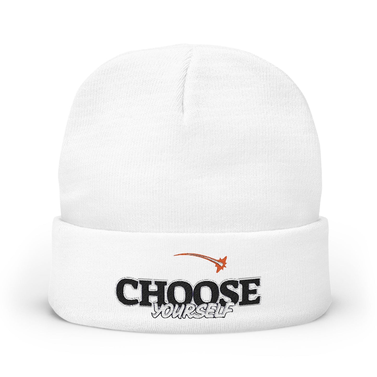Choose Yourself Embroidered Knit Beanie, Warm Winter Hat, Personalized Gift, Motivational Headwear, Trendy Accessories, Unisex Beanie