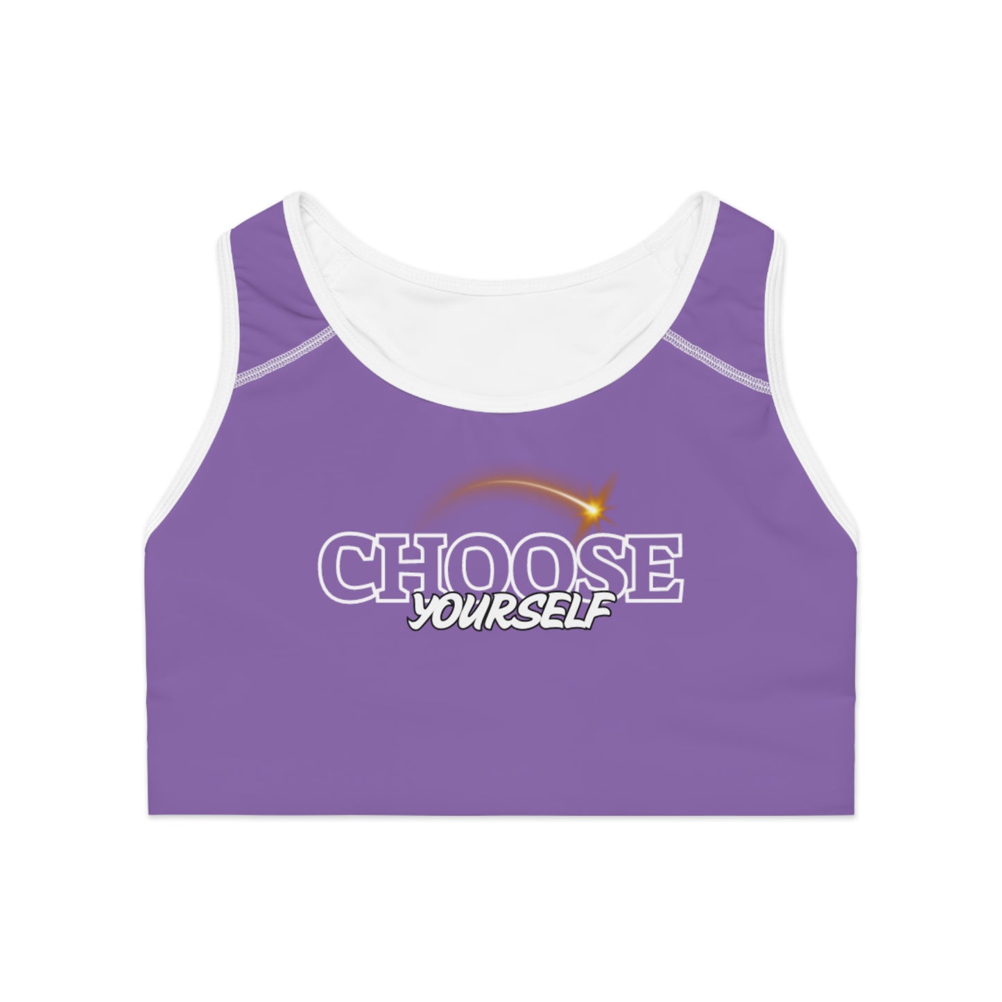 Motivational Sports Bra - 'Choose Yourself' Fitness Wear for Active Women