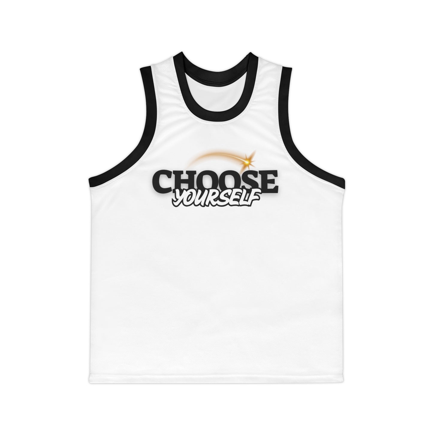 Motivational Unisex Basketball Jersey - Choose Yourself & Get Over It
