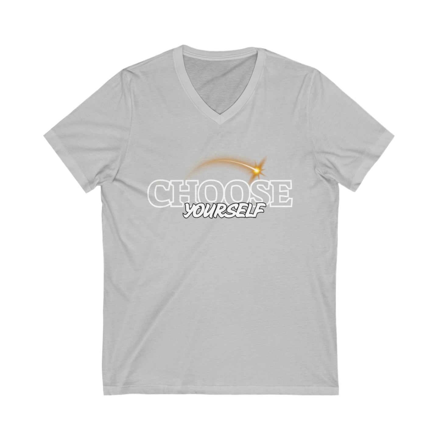 Unisex Jersey Short Sleeve V-Neck Tee