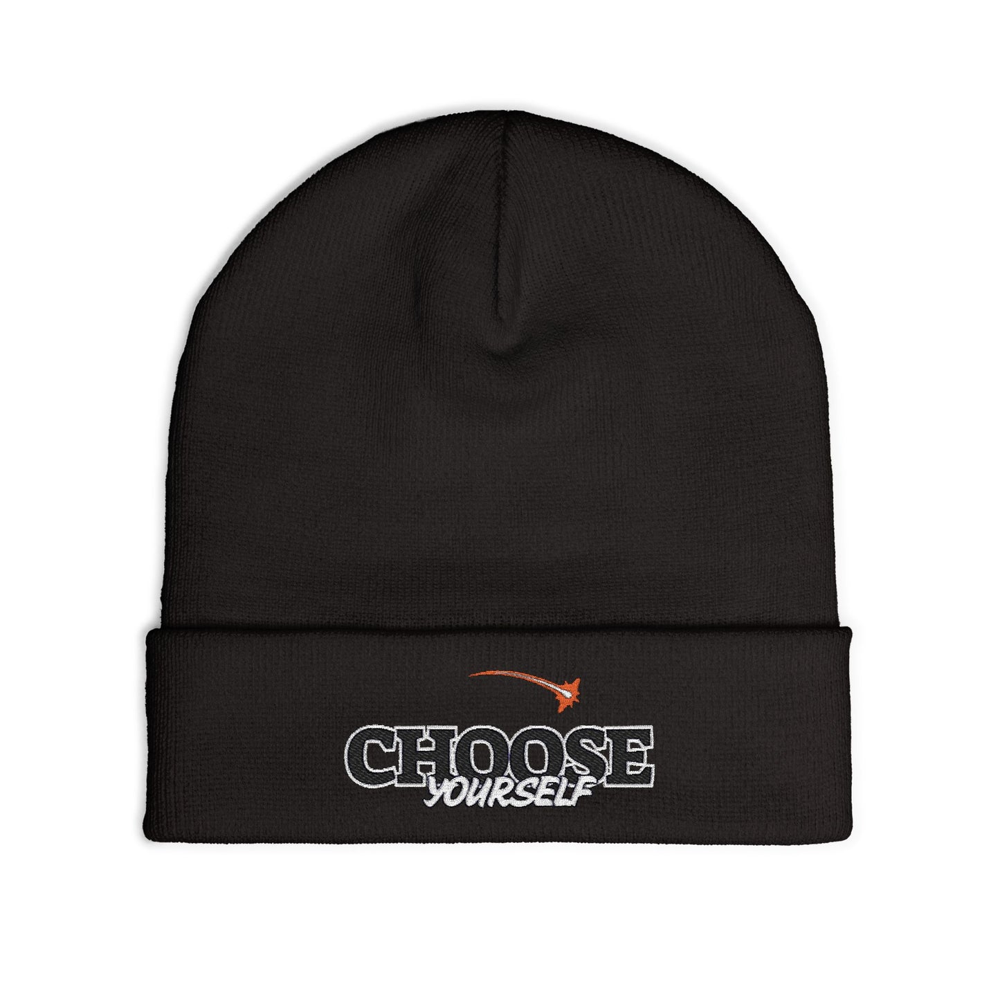 Choose Yourself Embroidered Knit Beanie, Warm Winter Hat, Personalized Gift, Motivational Headwear, Trendy Accessories, Unisex Beanie