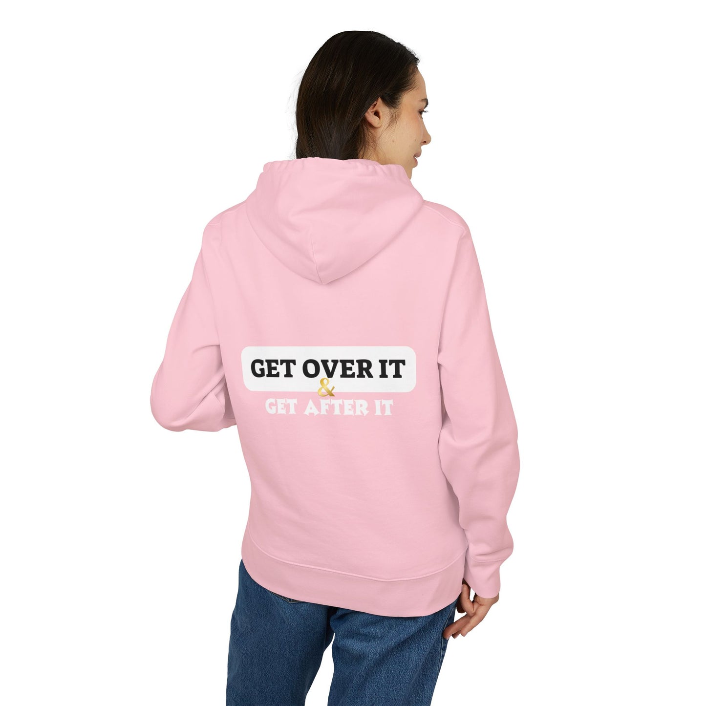 Fitted Hoodie: CY & Get Over It