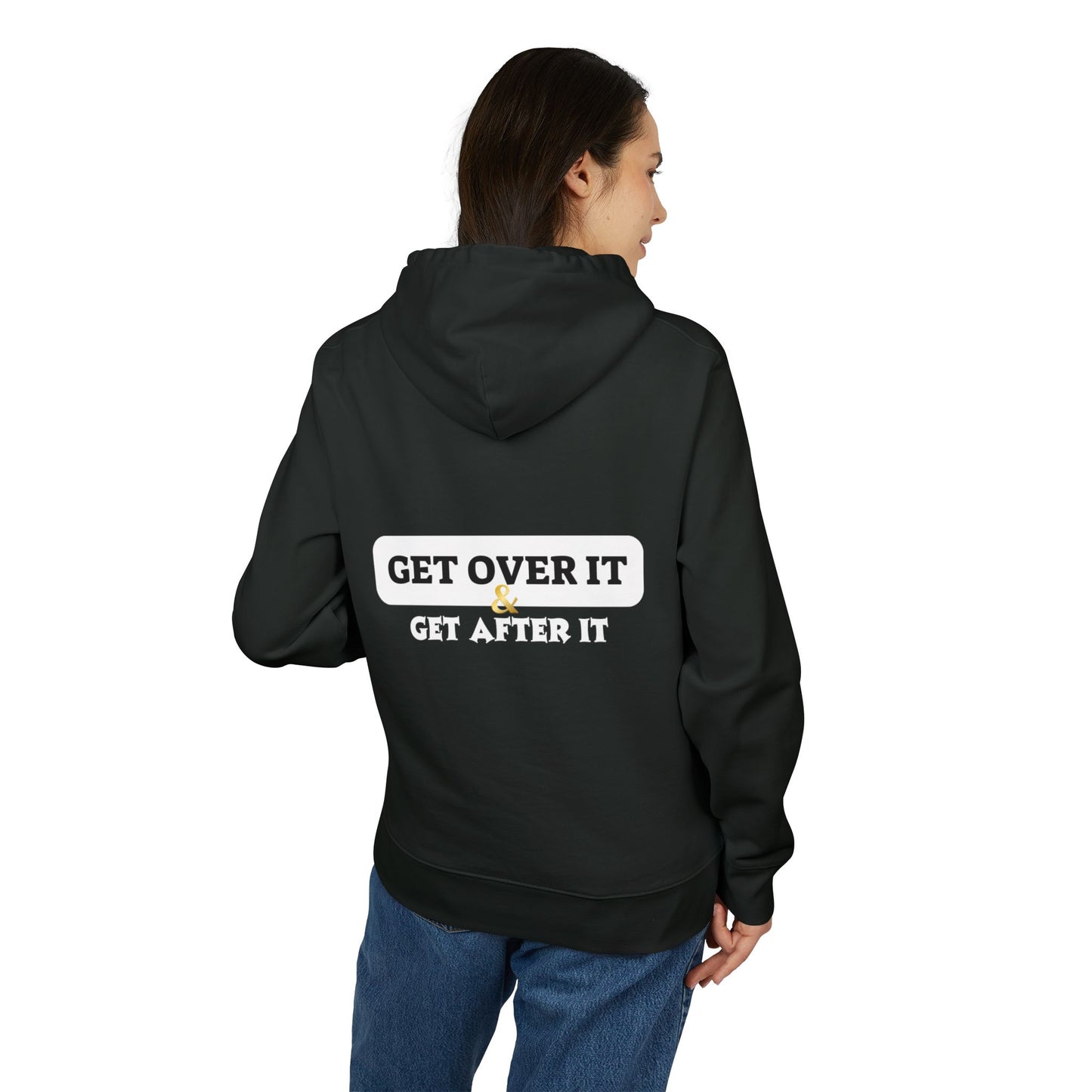 Fitted Hoodie: CY & Get Over It