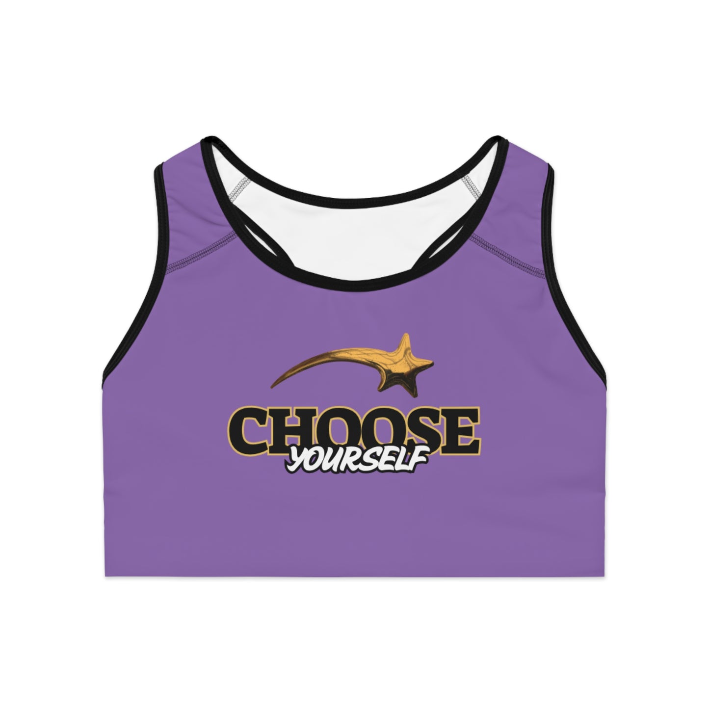 Motivational Sports Bra - 'Choose Yourself' Fitness Wear for Active Women