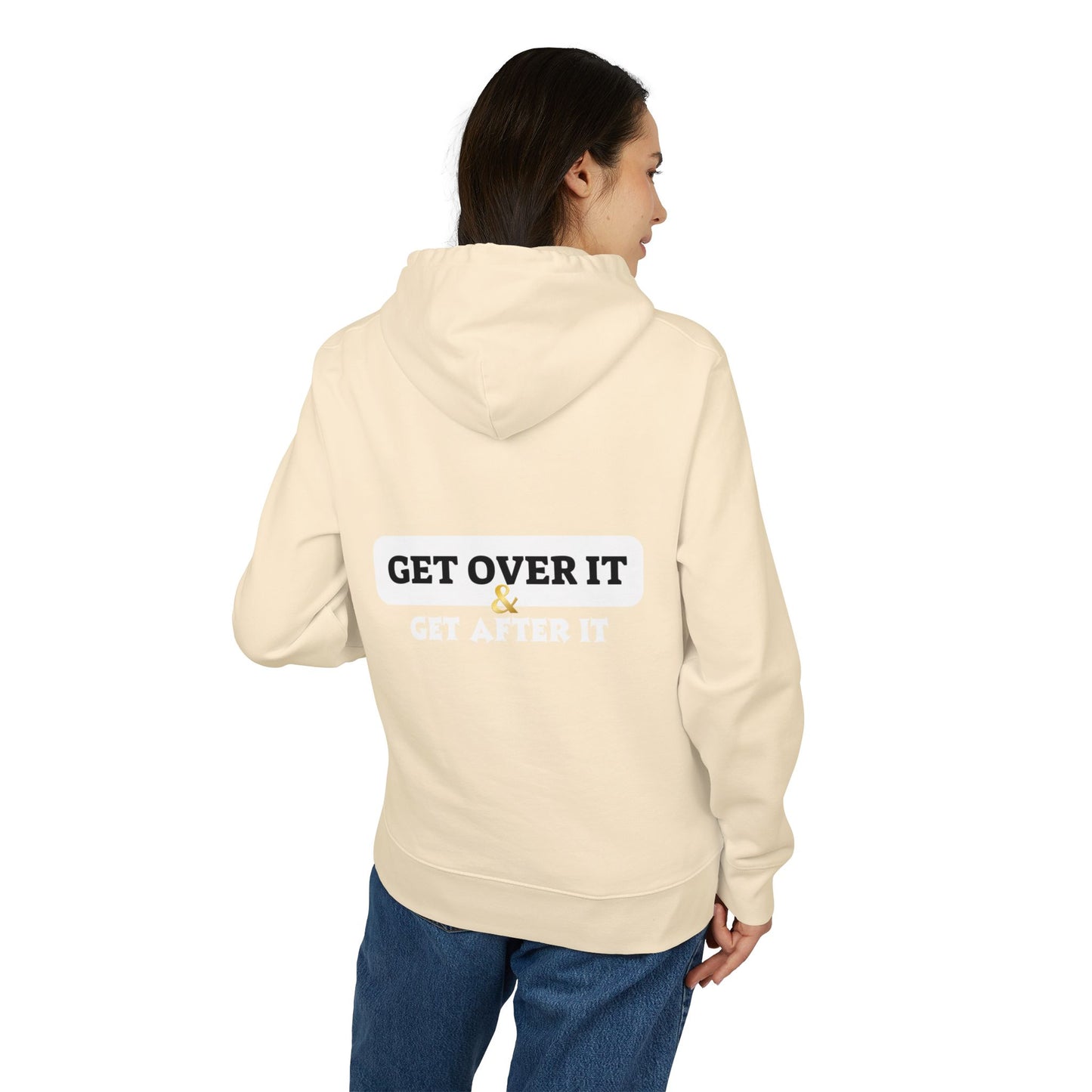 Fitted Hoodie: CY & Get Over It