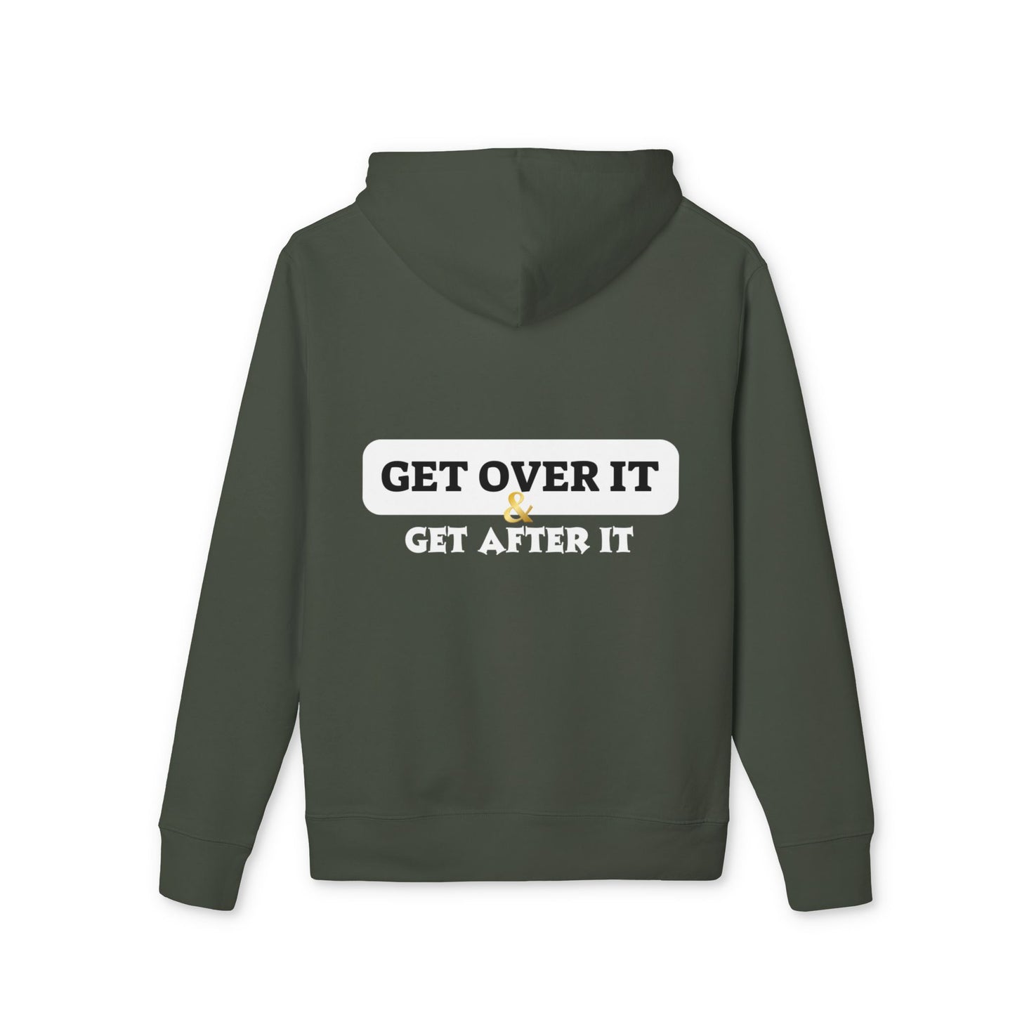 Fitted Hoodie: CY & Get Over It