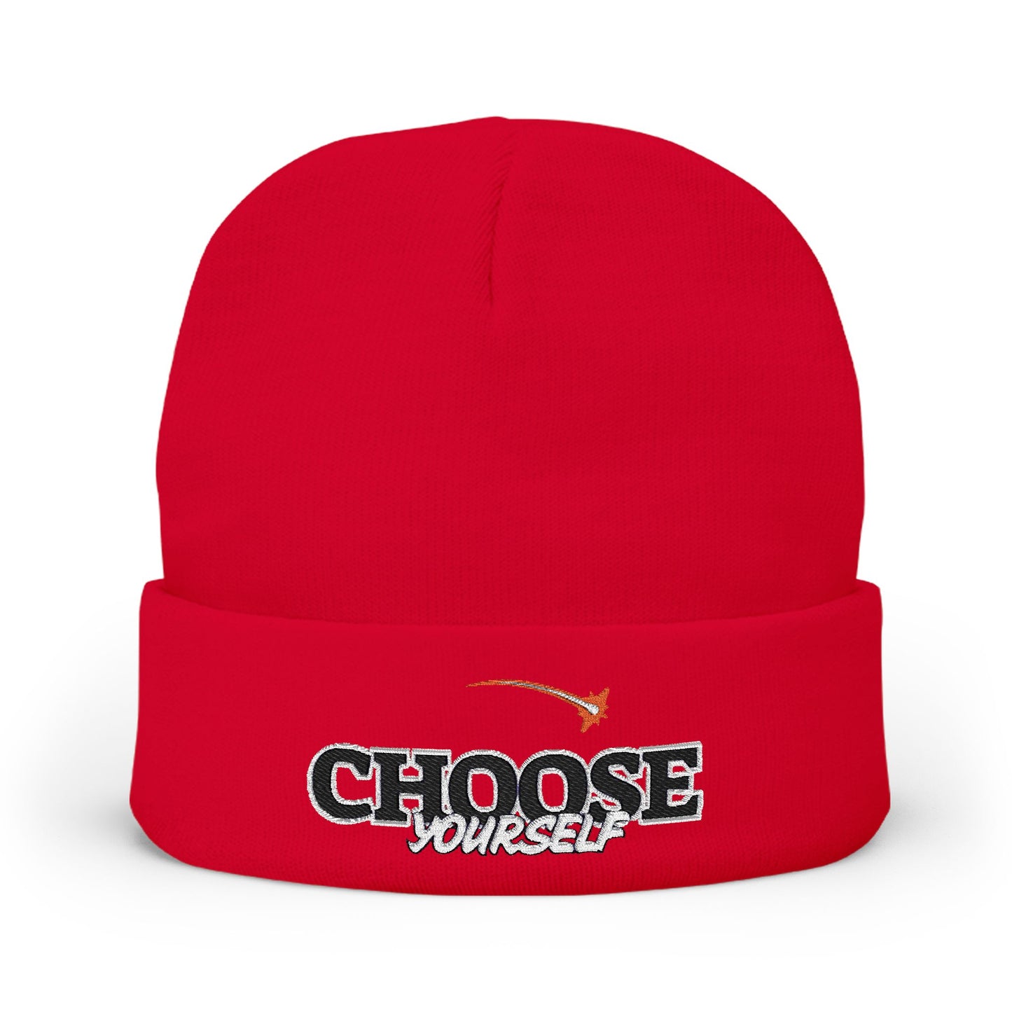 Choose Yourself Embroidered Knit Beanie, Warm Winter Hat, Personalized Gift, Motivational Headwear, Trendy Accessories, Unisex Beanie