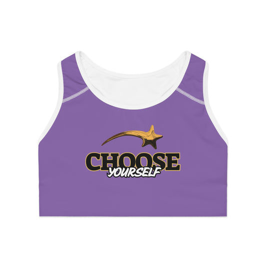 Motivational Sports Bra - 'Choose Yourself' Fitness Wear for Active Women