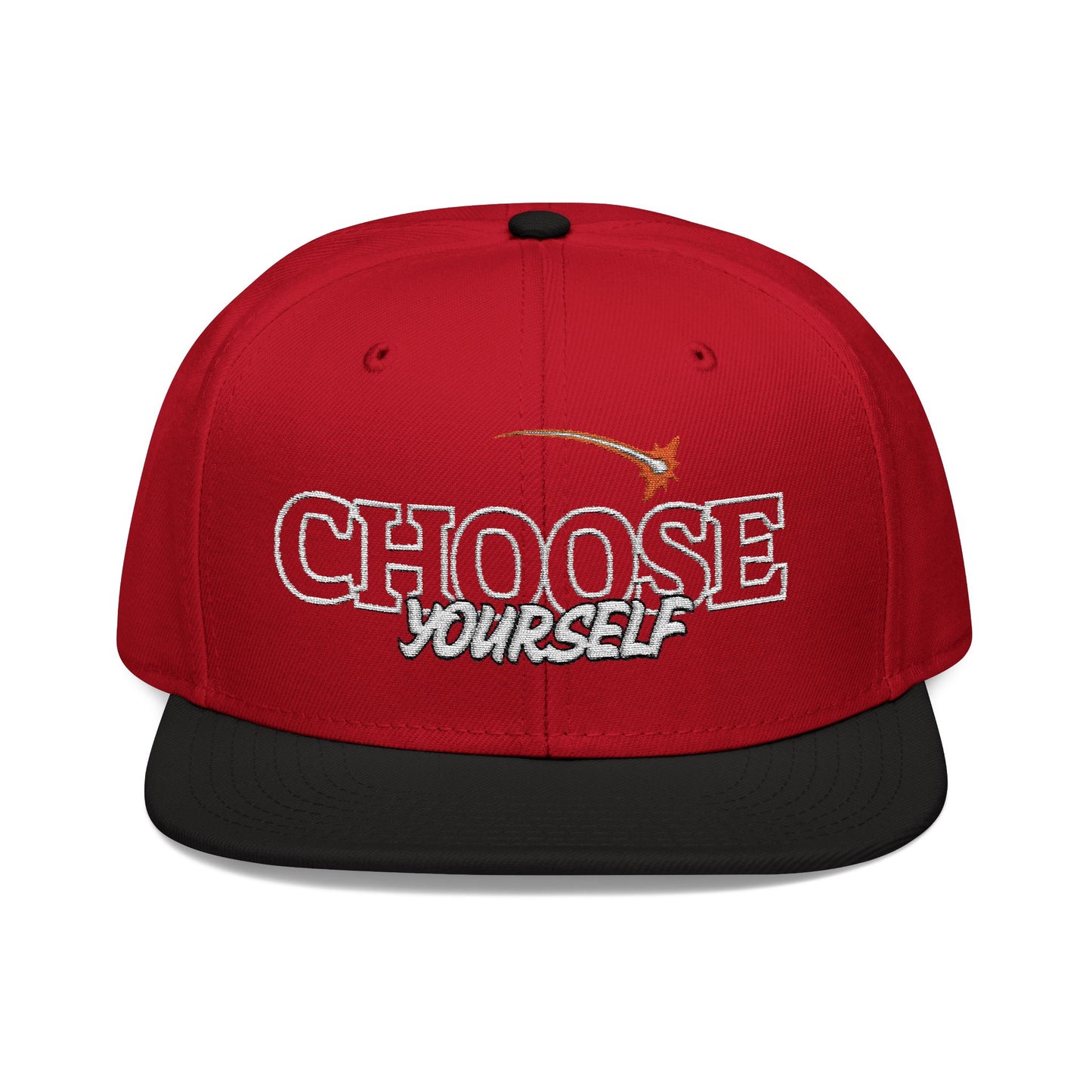 Choose Yourself Embroidered Snapback Hat - Trendy, Adjustable Cap for Everyday Style