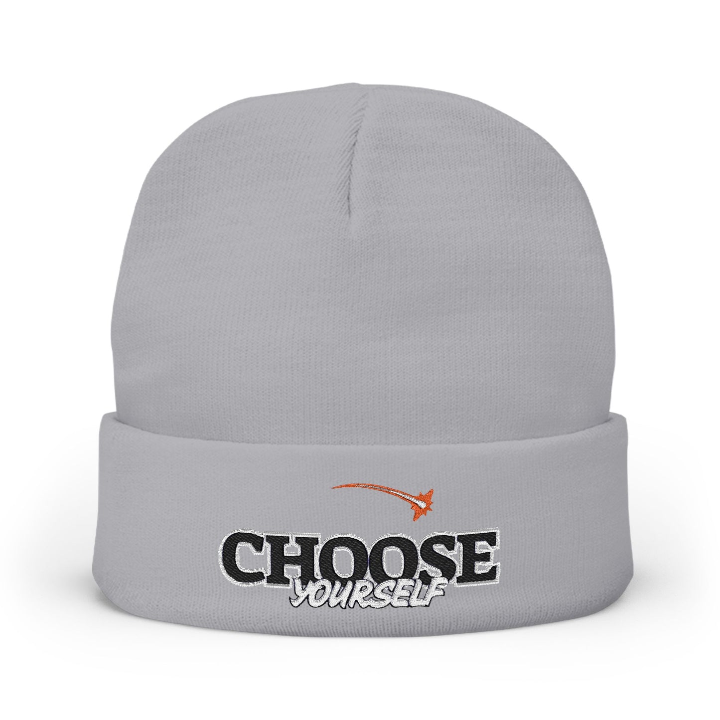 Choose Yourself Embroidered Knit Beanie, Warm Winter Hat, Personalized Gift, Motivational Headwear, Trendy Accessories, Unisex Beanie