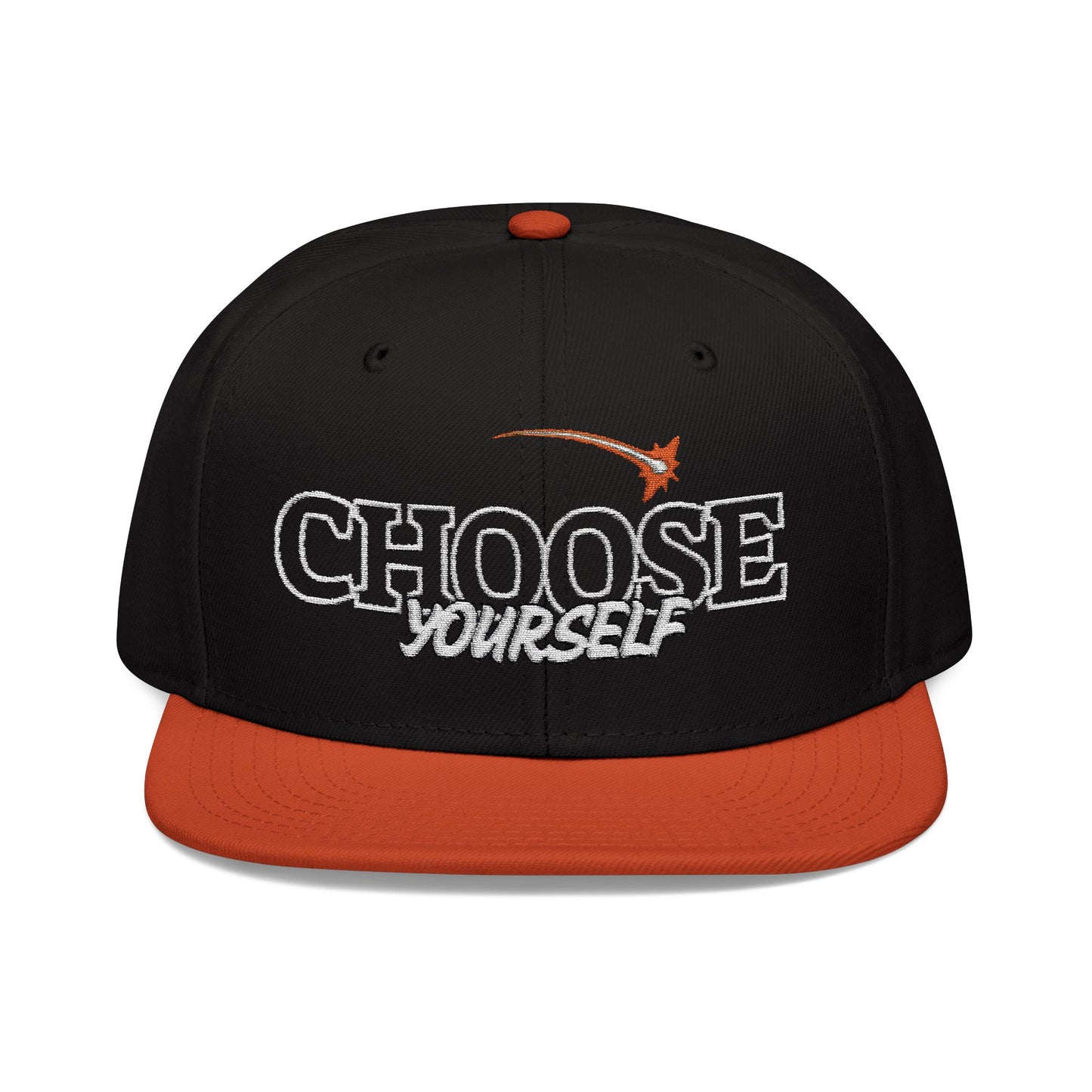 Choose Yourself Embroidered Snapback Hat - Trendy, Adjustable Cap for Everyday Style