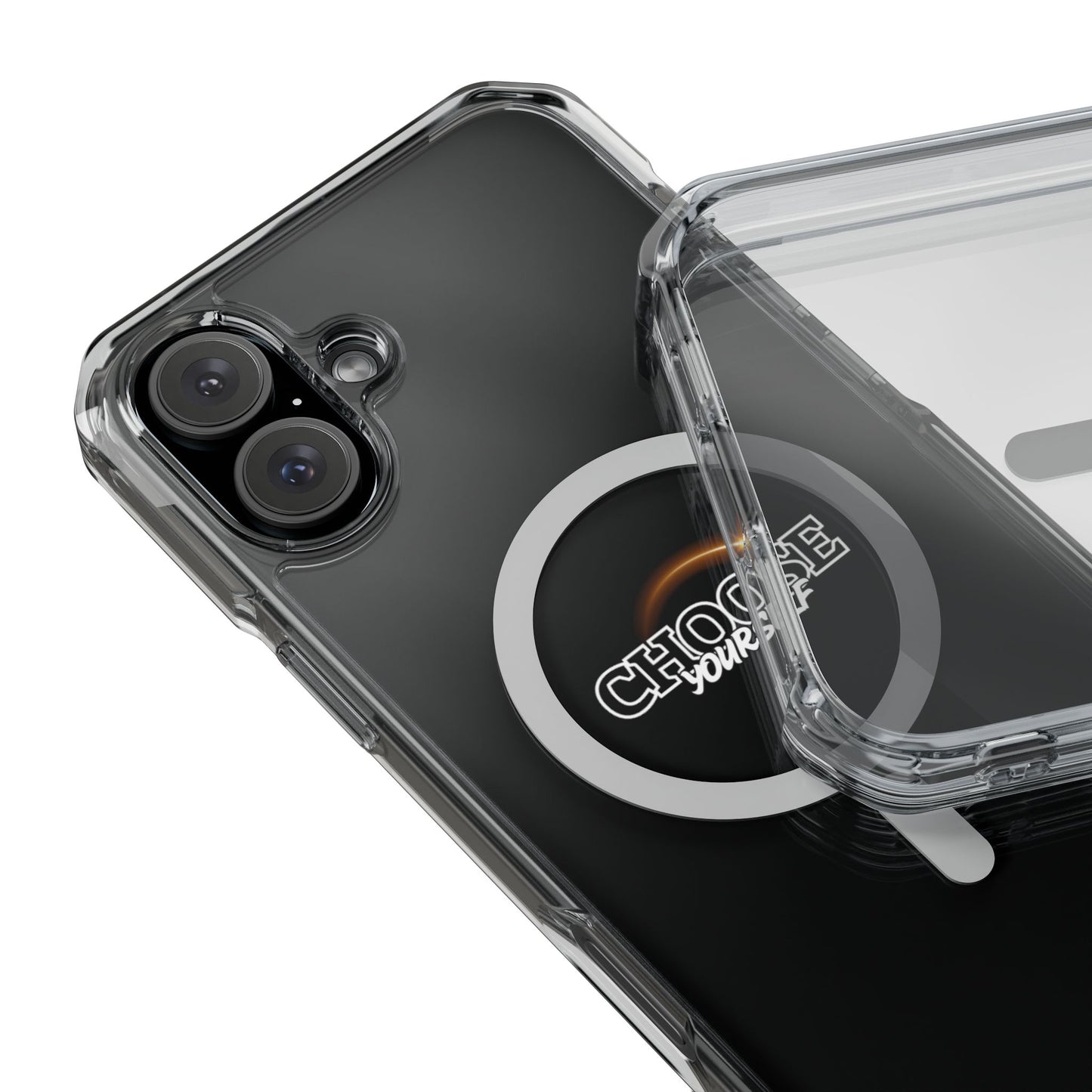 Magnetic Clear Impact Case - "Choose Yourself" Smartphone Cover