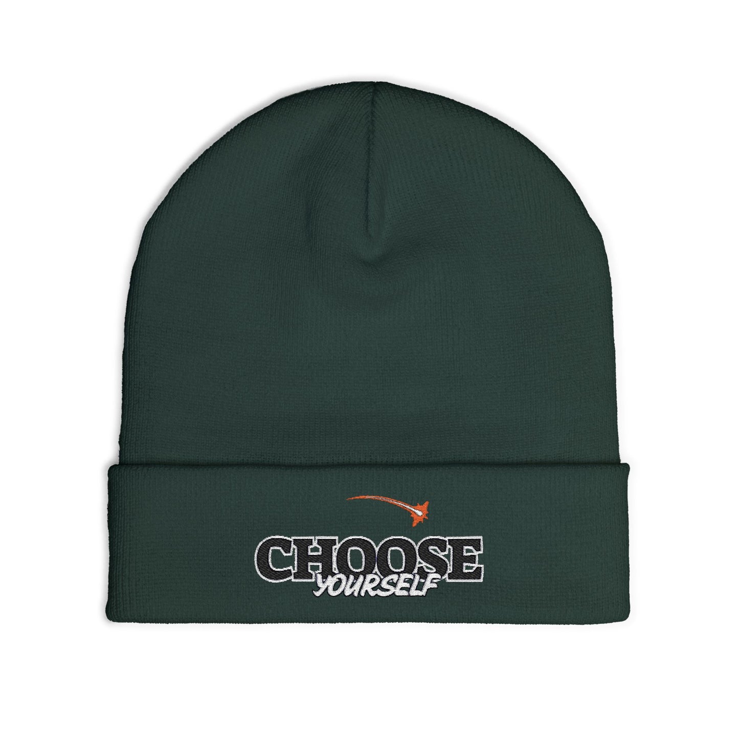 Choose Yourself Embroidered Knit Beanie, Warm Winter Hat, Personalized Gift, Motivational Headwear, Trendy Accessories, Unisex Beanie