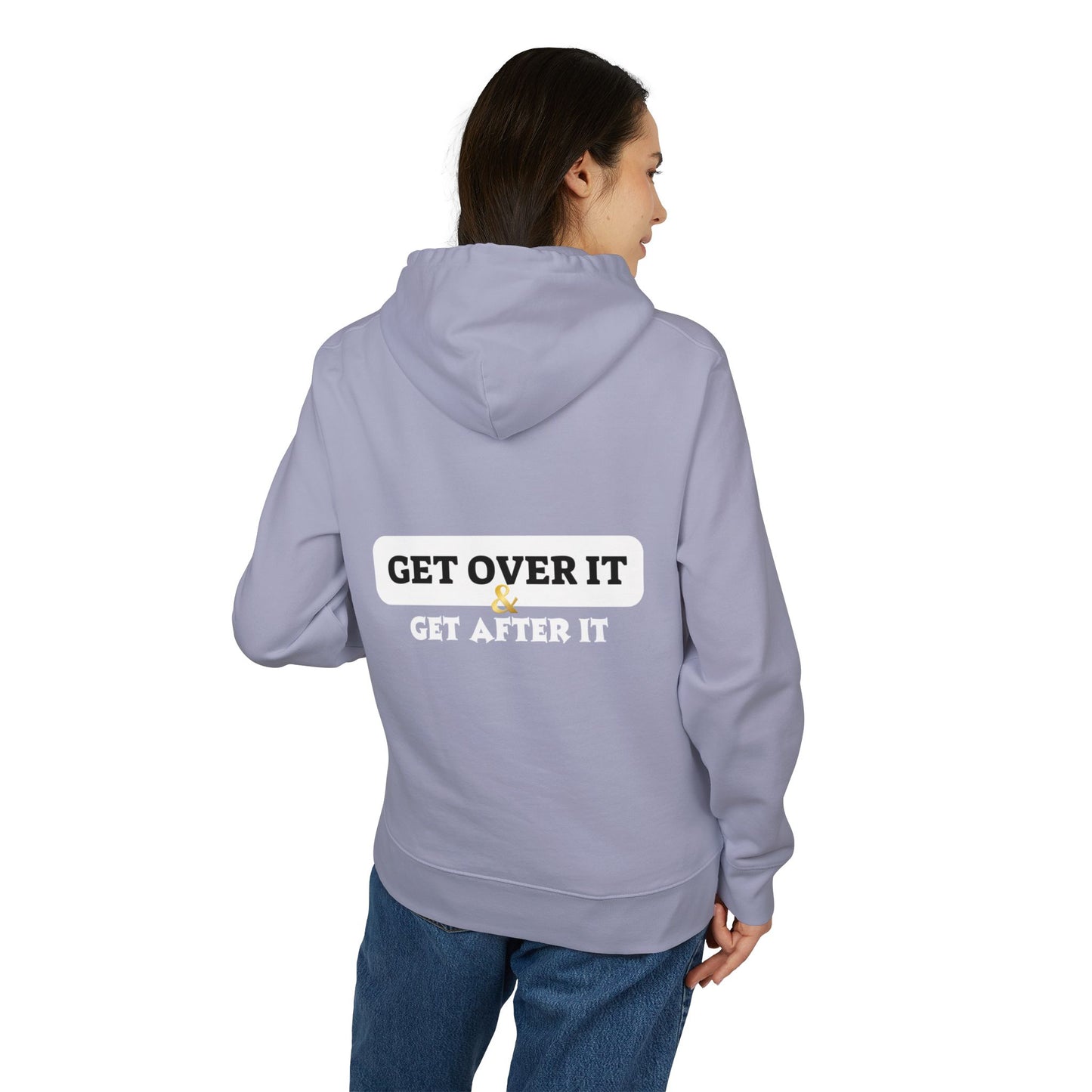 Fitted Hoodie: CY & Get Over It