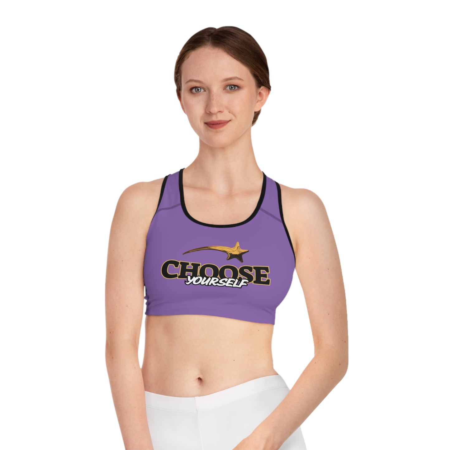 Motivational Sports Bra - 'Choose Yourself' Fitness Wear for Active Women