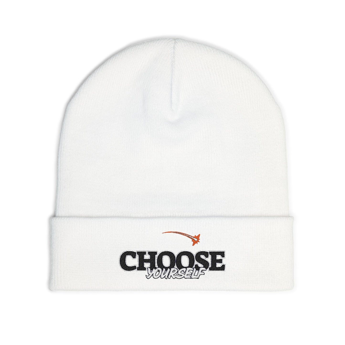 Choose Yourself Embroidered Knit Beanie, Warm Winter Hat, Personalized Gift, Motivational Headwear, Trendy Accessories, Unisex Beanie