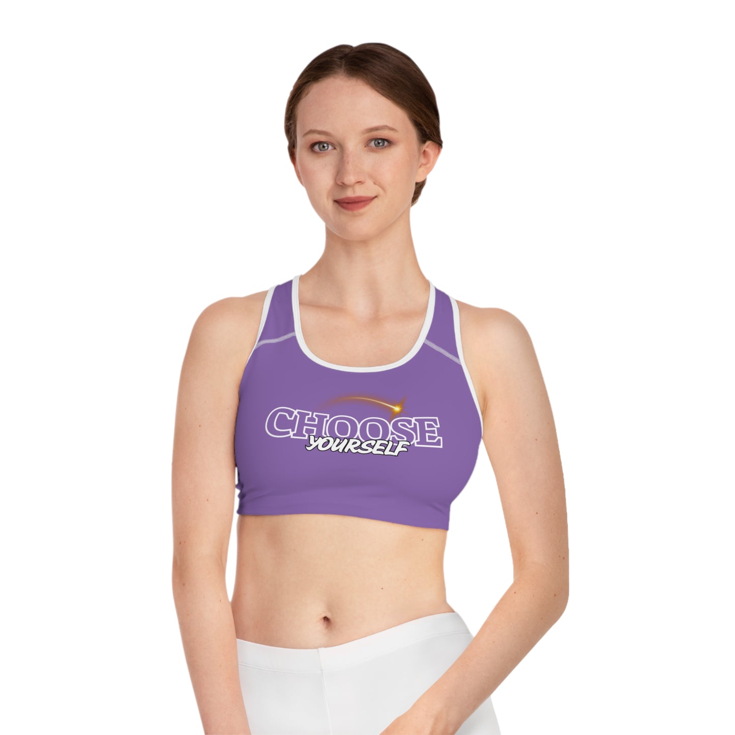 Motivational Sports Bra - 'Choose Yourself' Fitness Wear for Active Women