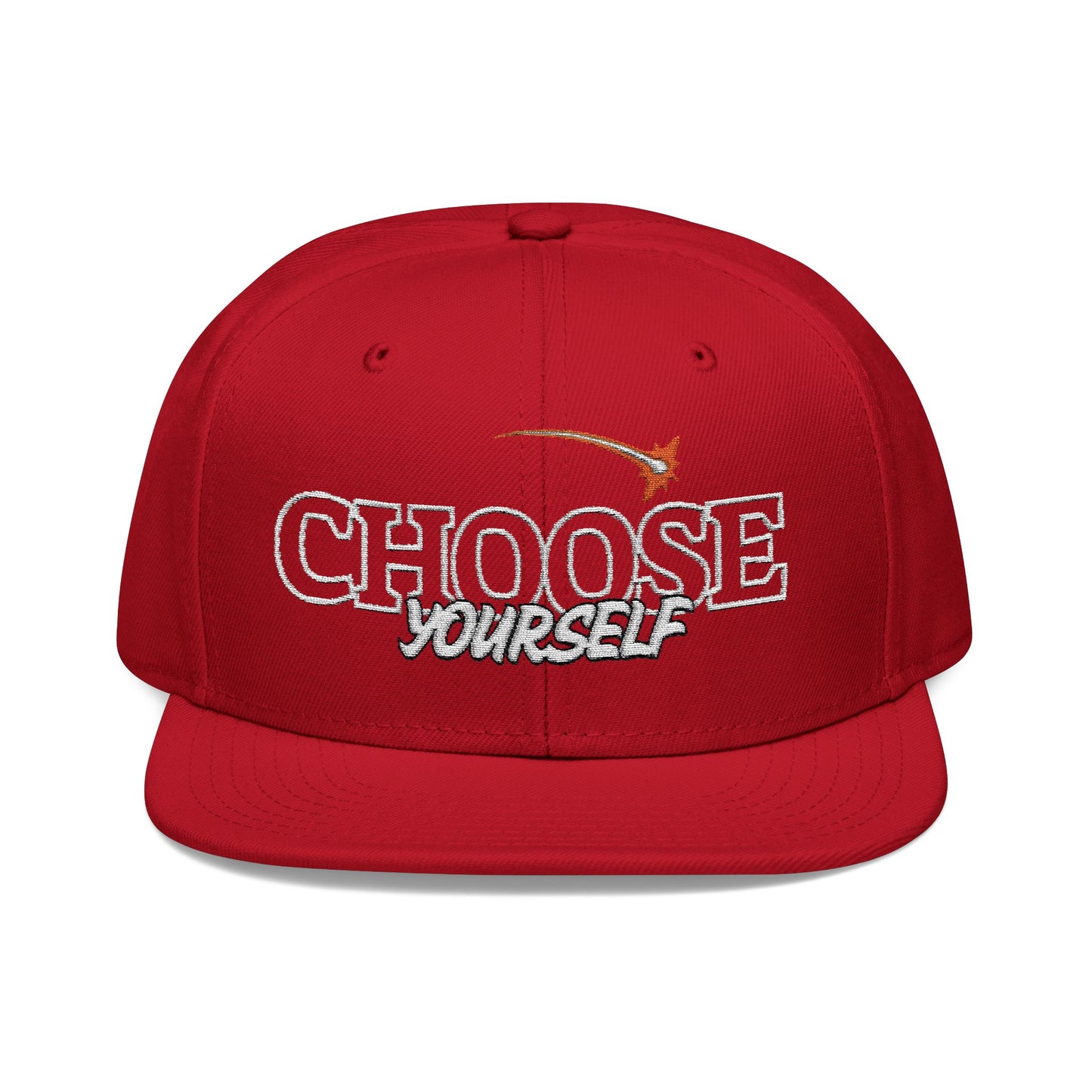 Choose Yourself Embroidered Snapback Hat - Trendy, Adjustable Cap for Everyday Style