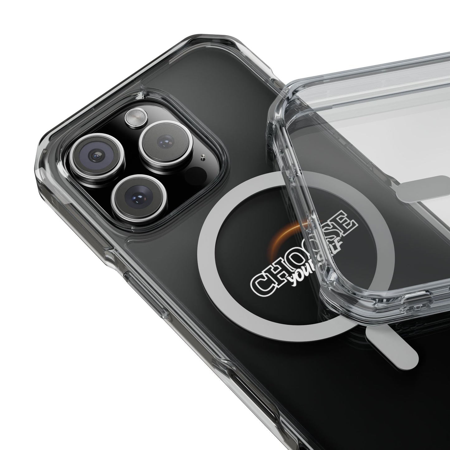 Magnetic Clear Impact Case - "Choose Yourself" Smartphone Cover