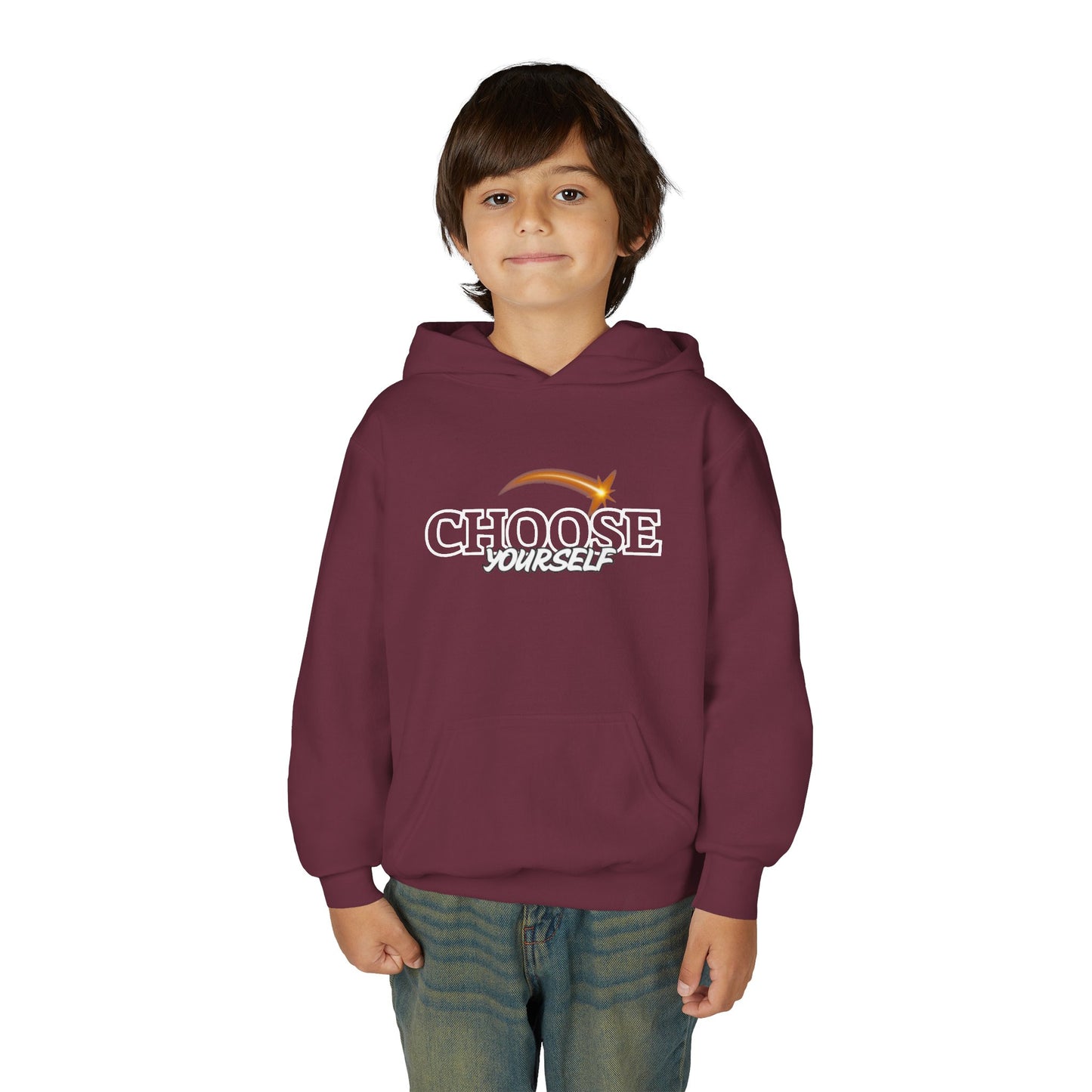 Choose Yourself Youth Hoodie — Inspirational Kids Pullover with 'Choose Yourself' Graphic