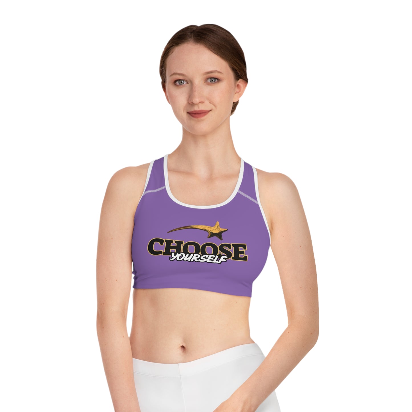 Motivational Sports Bra - 'Choose Yourself' Fitness Wear for Active Women