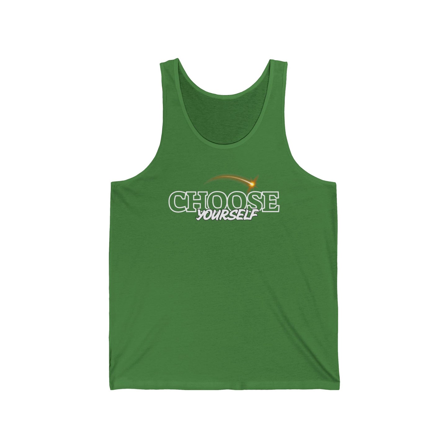Motivational Unisex Jersey Tank - 'Be Yourself', Workout, Summer Wear, Gift for Friends, Fitness Apparel, Casual Tank Top