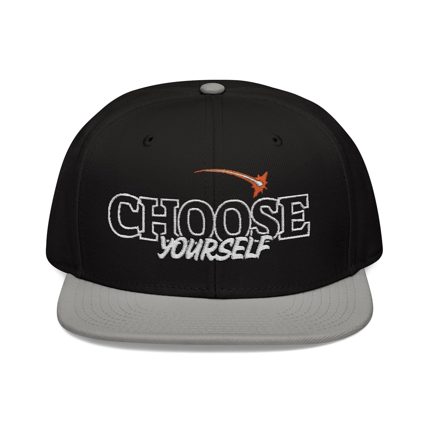 Choose Yourself Embroidered Snapback Hat - Trendy, Adjustable Cap for Everyday Style