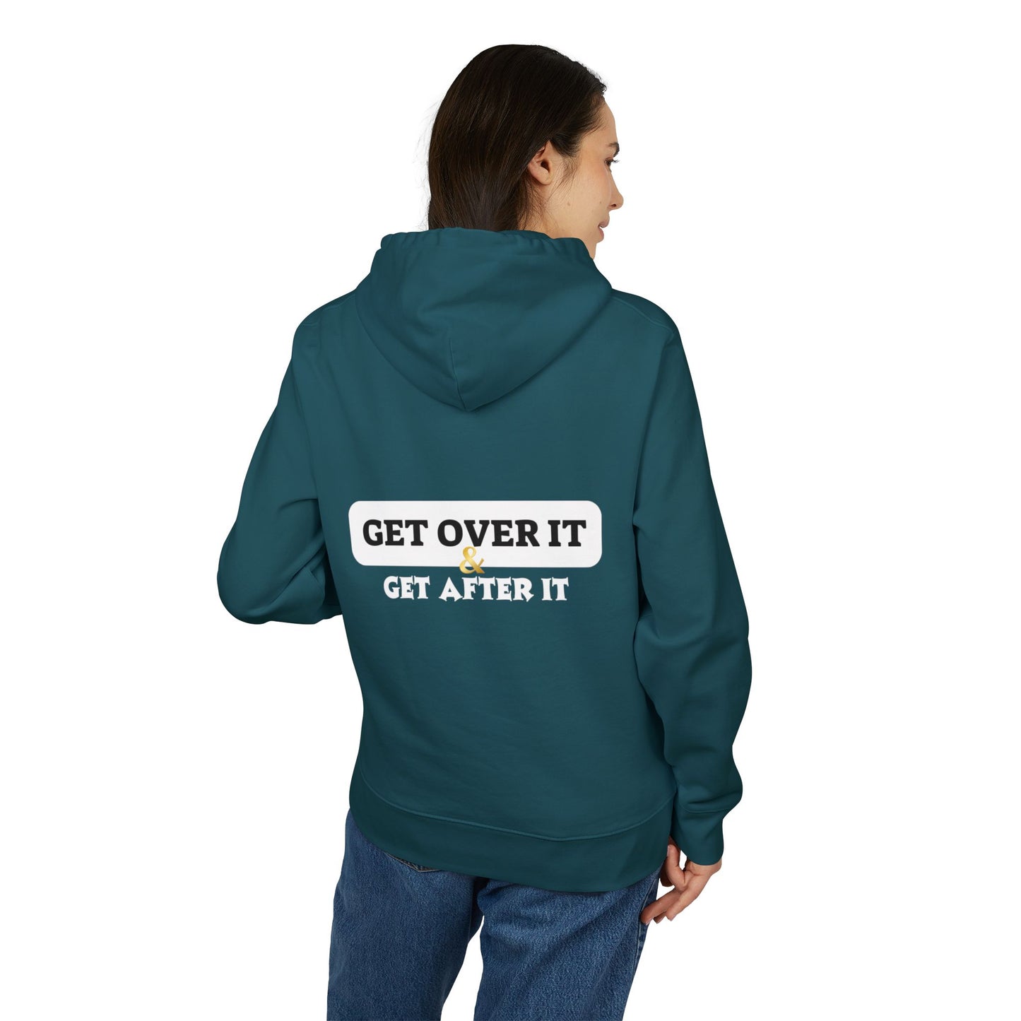 Fitted Hoodie: CY & Get Over It